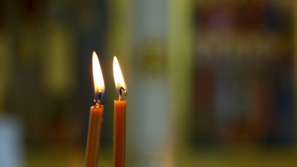 Two Church Candles