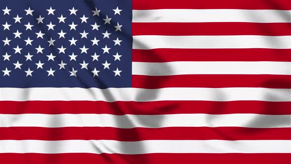 4K United States Flag - Loopable