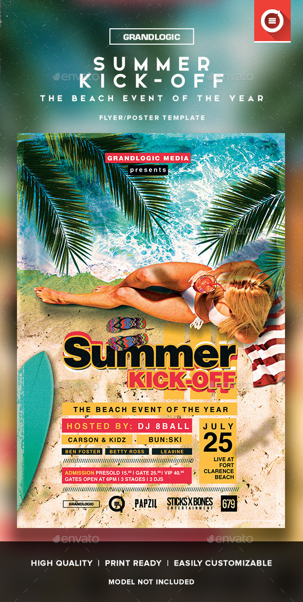 Summer Party Flyer/Poster II - Events Flyers