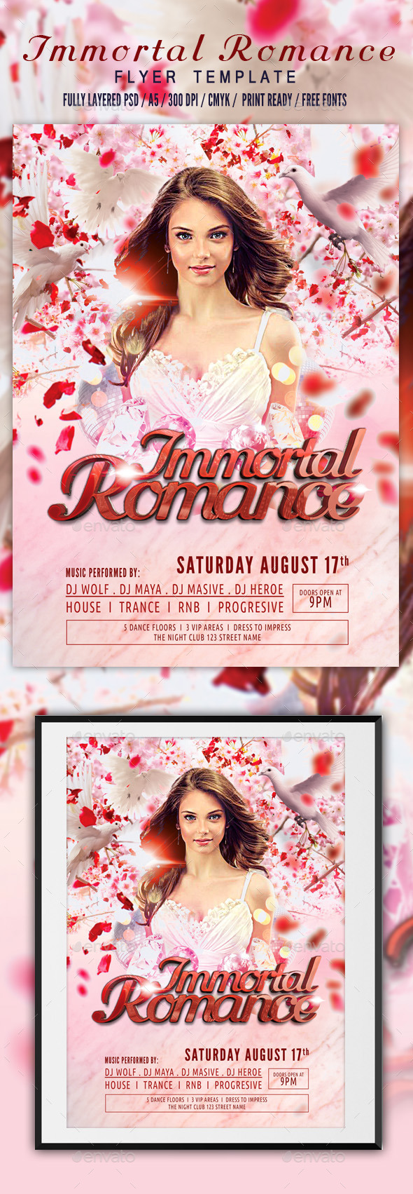 Immortal Romance Flyer Template - Events Flyers