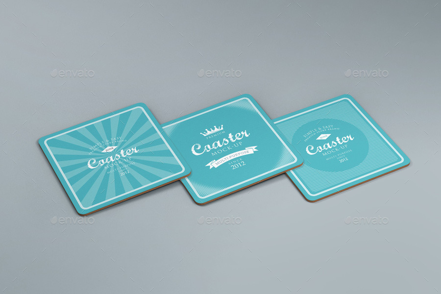 Coaster Mock-up 1, Graphics | GraphicRiver