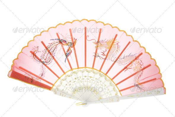 Chinese Paper Fan Stock Photo by lightzone | PhotoDune