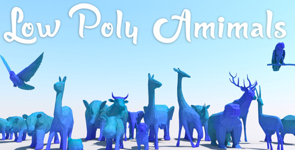 Low Poly Animals - 3Docean 11445354