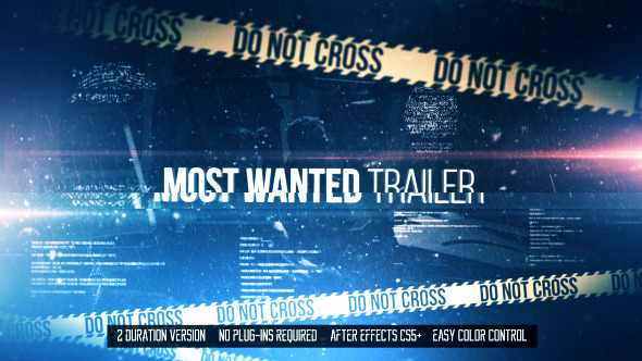 Most Wanted Trailer - VideoHive 11330973