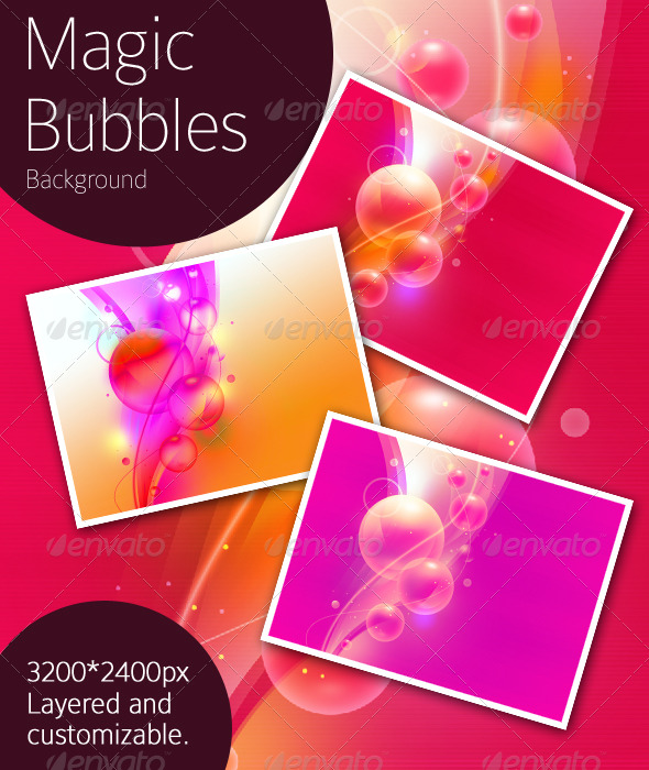 Magic Bubbles Background - Backgrounds Graphics