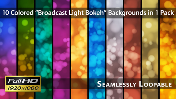 Broadcast Light Bokeh - Pack 10