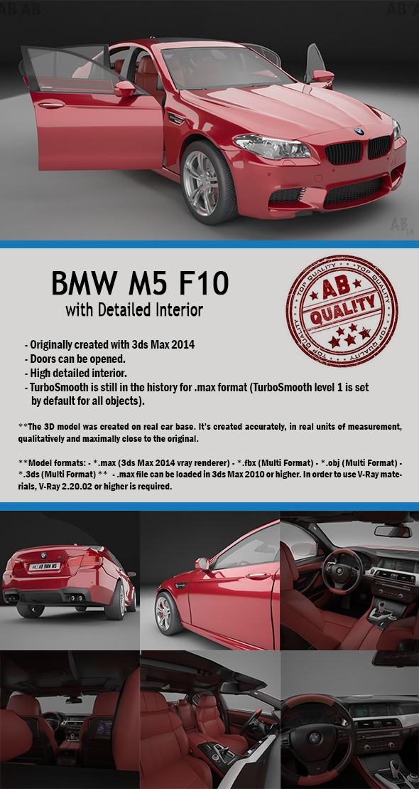 BMW F10 M5 - 3Docean 11449995