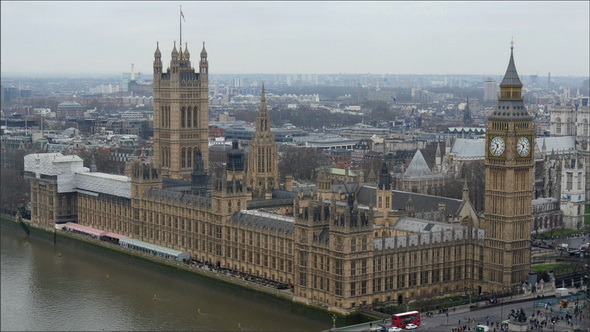 The Back View of the Palace of Westminster 