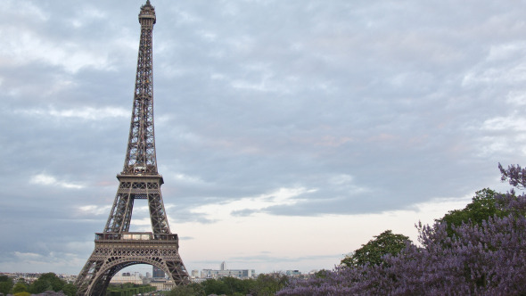 Eiffel Tower At Paris, France