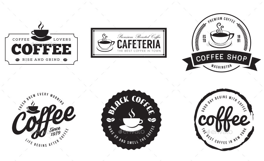 12 Retro Vintage Coffee Logo by mengloong | GraphicRiver