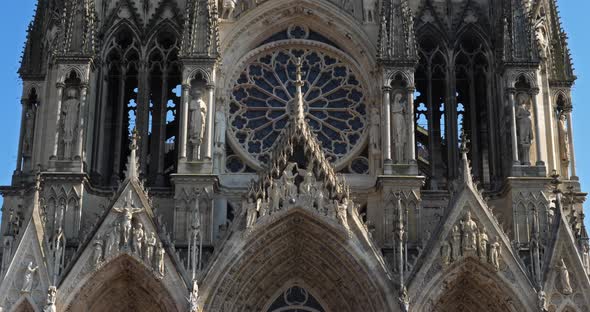 Cathedral Notre Dame of Reims, Marne department, Region Grand Est, France alt