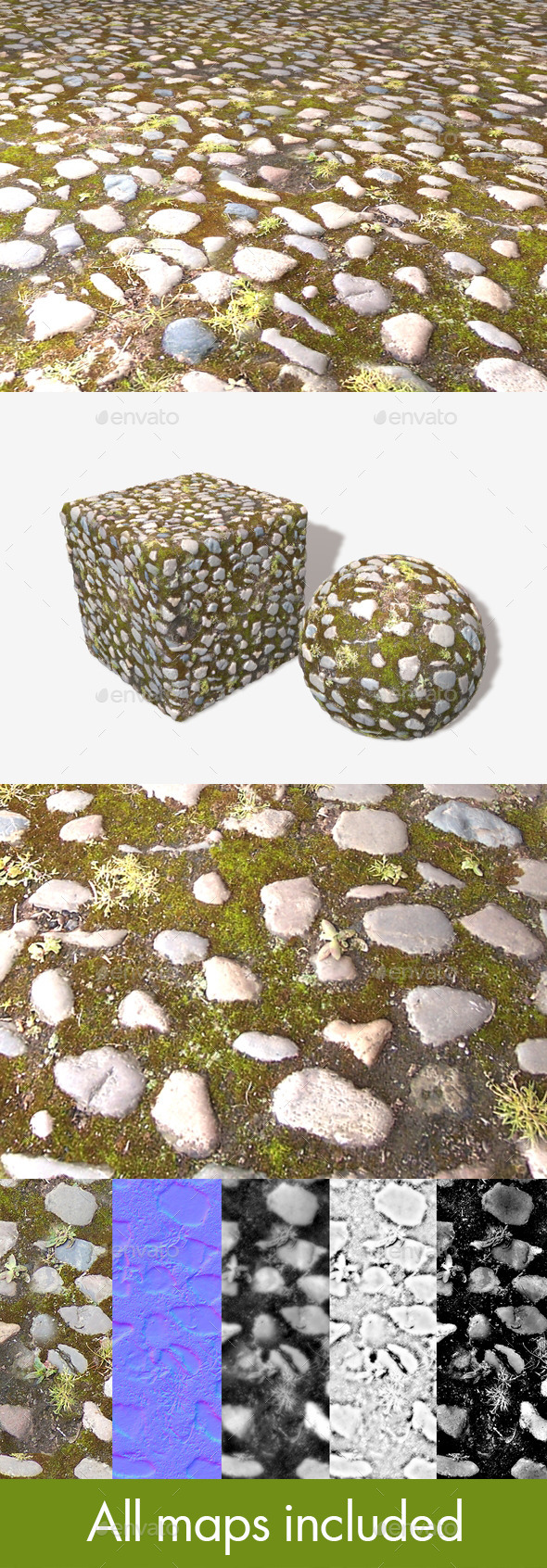 Old Mossy Cobbles - 3Docean 11454939
