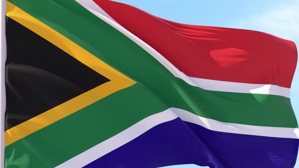 South_Africa Flag Looping Background
