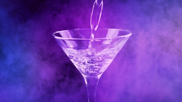 Cocktail Being Made In Smoky Party Lights alt