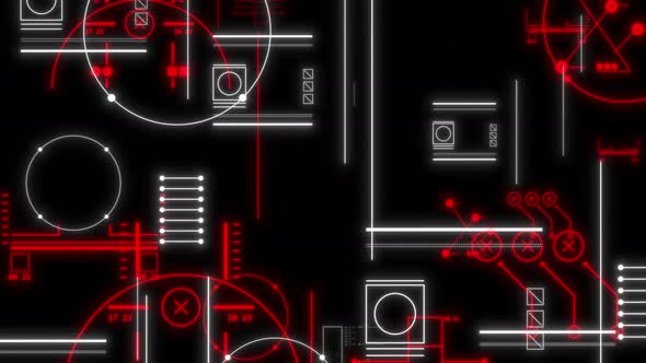 Blueprint Schematics Animated Into A Cool Vj Style Visual alt