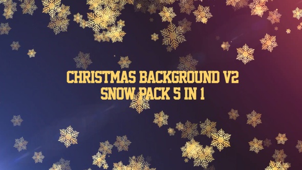 4K Christmas Snowflakes Pack V2 3 In 1