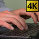 Typing On Laptop Keys Businessman At Work - VideoHive Item for Sale