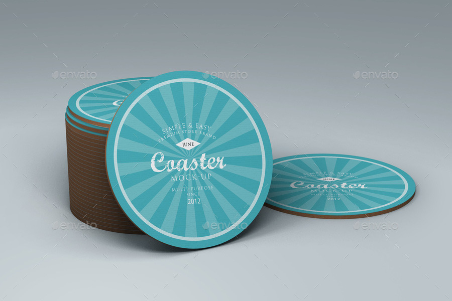 Download Coaster Mock-up 3 by kenoric | GraphicRiver