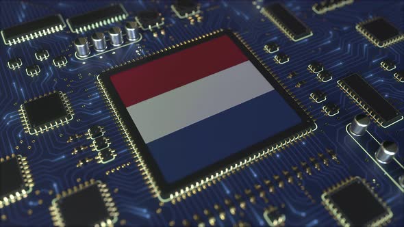 Flag of the Netherlands on the Operating Chipset alt