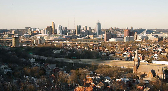 Cincinnati Ohio Urban City Landscape Highway Drive