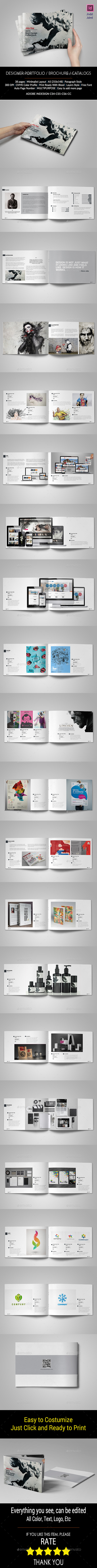 A5 Graphic Designer Portfolio - Portfolio Brochures