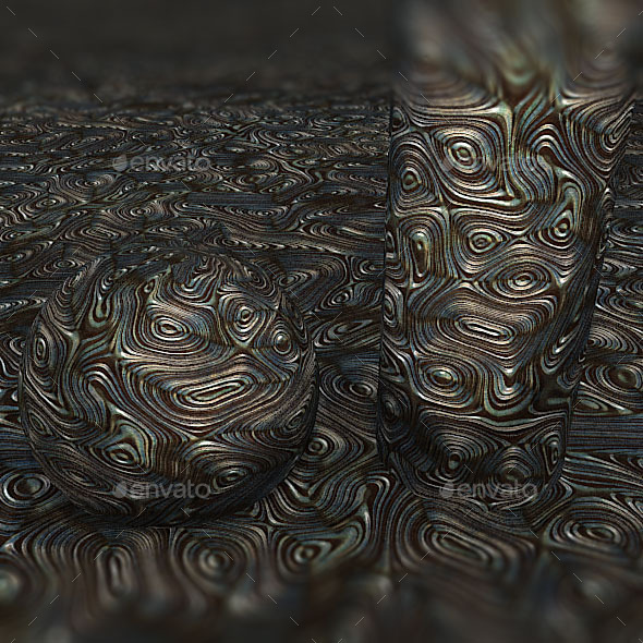 Alien Metal Texture - 3Docean 11473443