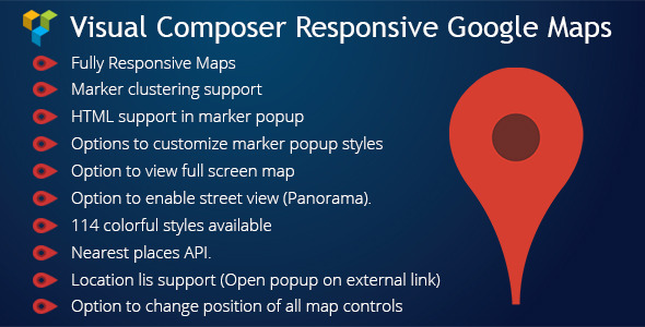 Visual Composer Responsive Google Maps - CodeCanyon Item for Sale