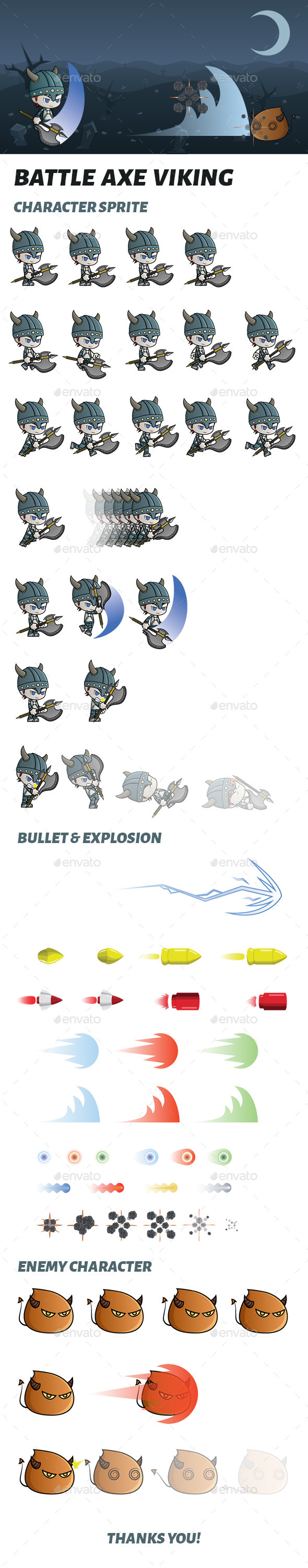 Battle Axe Viking Sprite - Sprites Game Assets