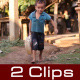 Little Boy Carry Water Back Home - VideoHive Item for Sale