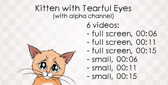 Kitten with Tearful Eyes