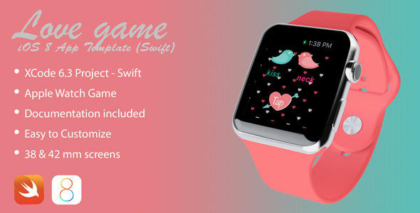 Love Game Apple Watch app in Swift - CodeCanyon Item for Sale