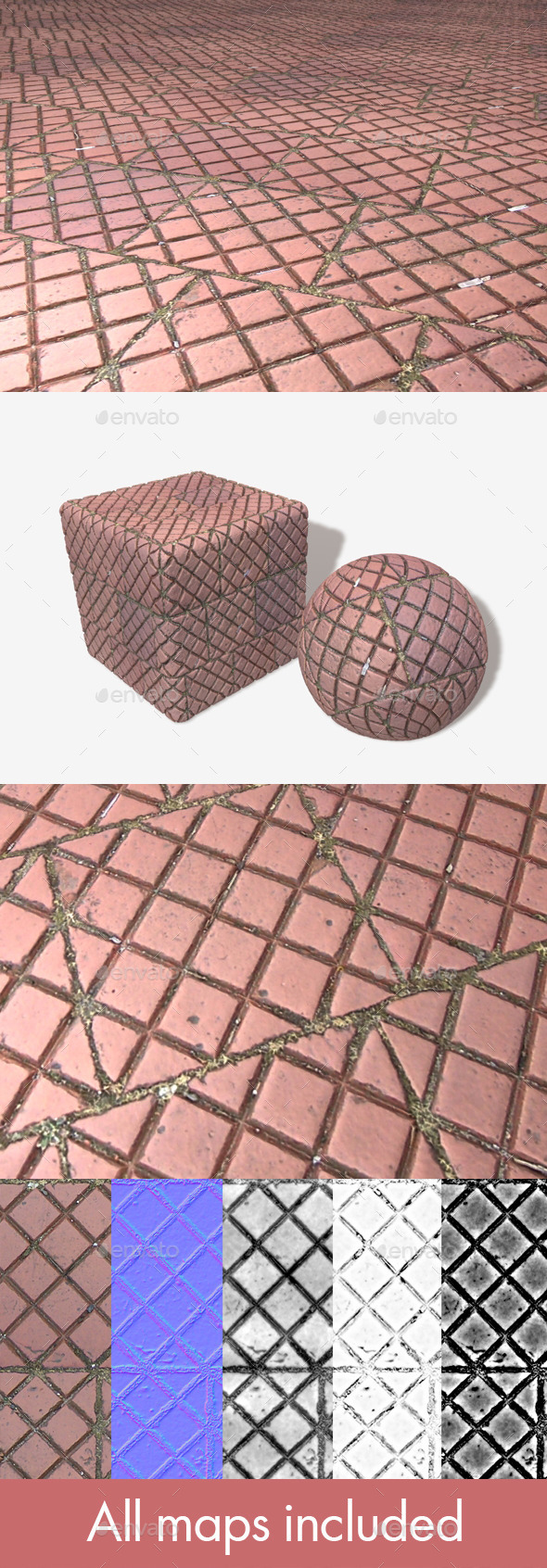 Pavement Patterned Tile - 3Docean 11494852