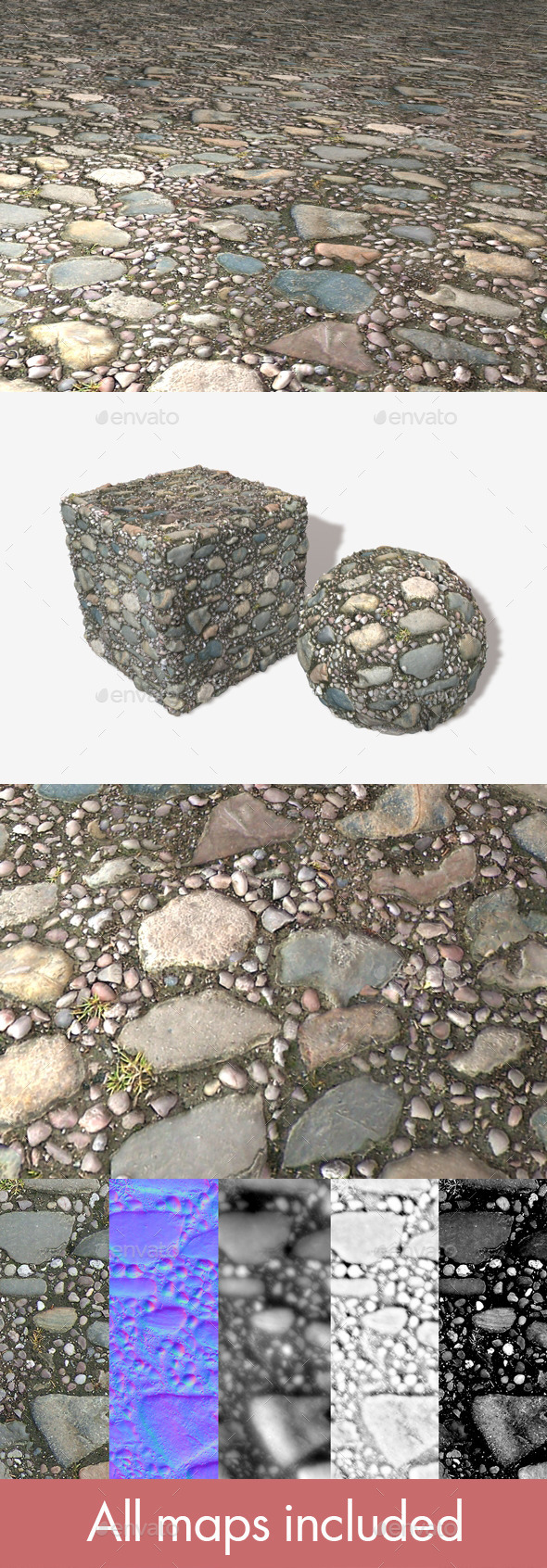 Stone Pavement Seamless - 3Docean 11494881