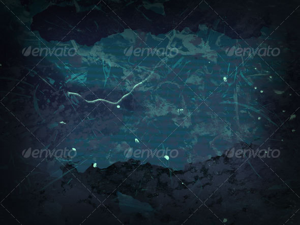 Ghostly Blues and Greens - Industrial / Grunge Textures