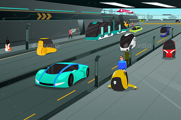 Futuristic City Transportation - Miscellaneous Conceptual