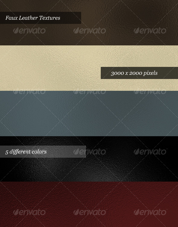 Leather Textures (Pack of 5) - Backgrounds Graphics