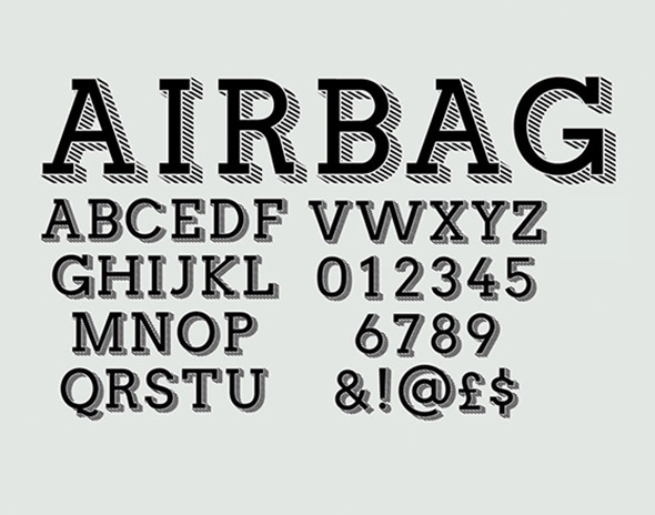 Airbag in Serif Fonts