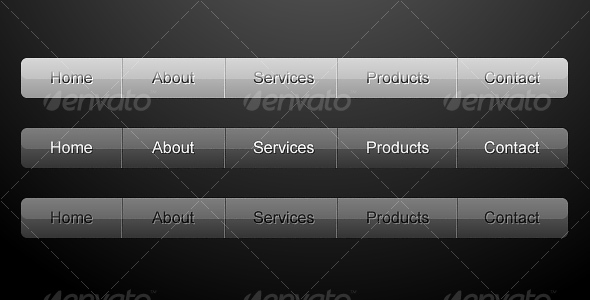 Clean Web Navigation Menu - Navigation Bars Web Elements