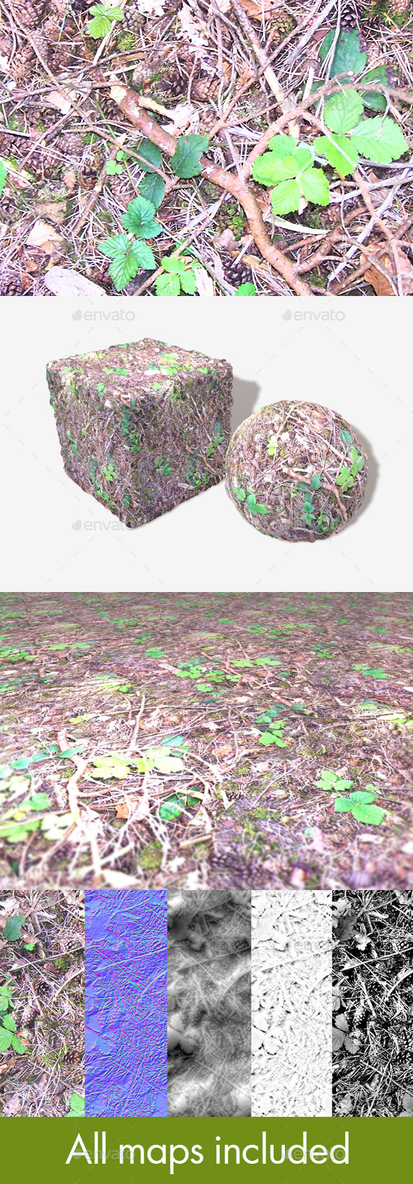 Forest Ground Seamless - 3Docean 11507675