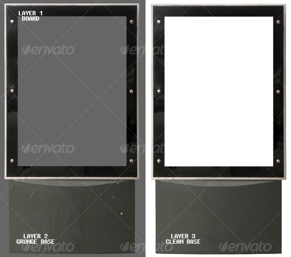 Publicity board modern - Miscellaneous Isolated Objects