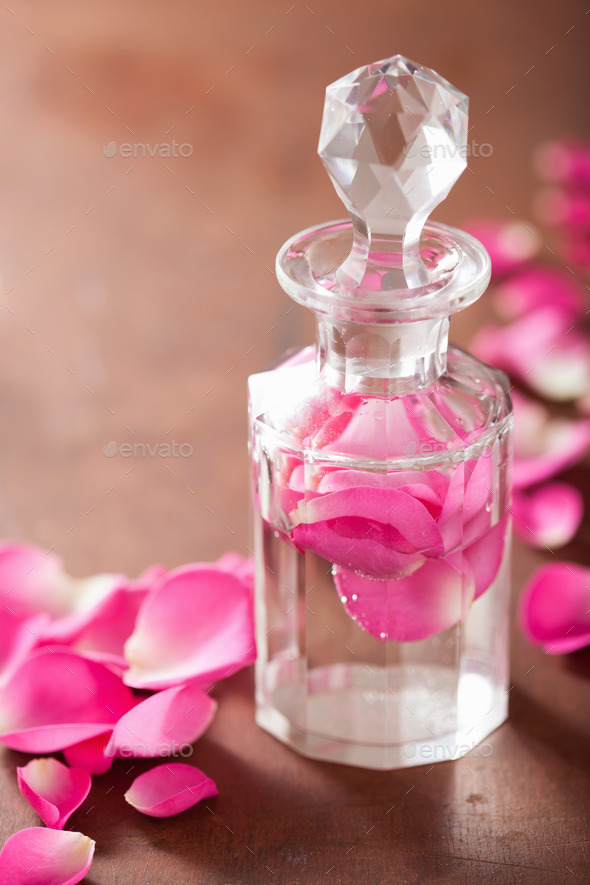 Buy Fashion Perfume Bottle Pink Roses Flowers Minimal Modern Online in  India 