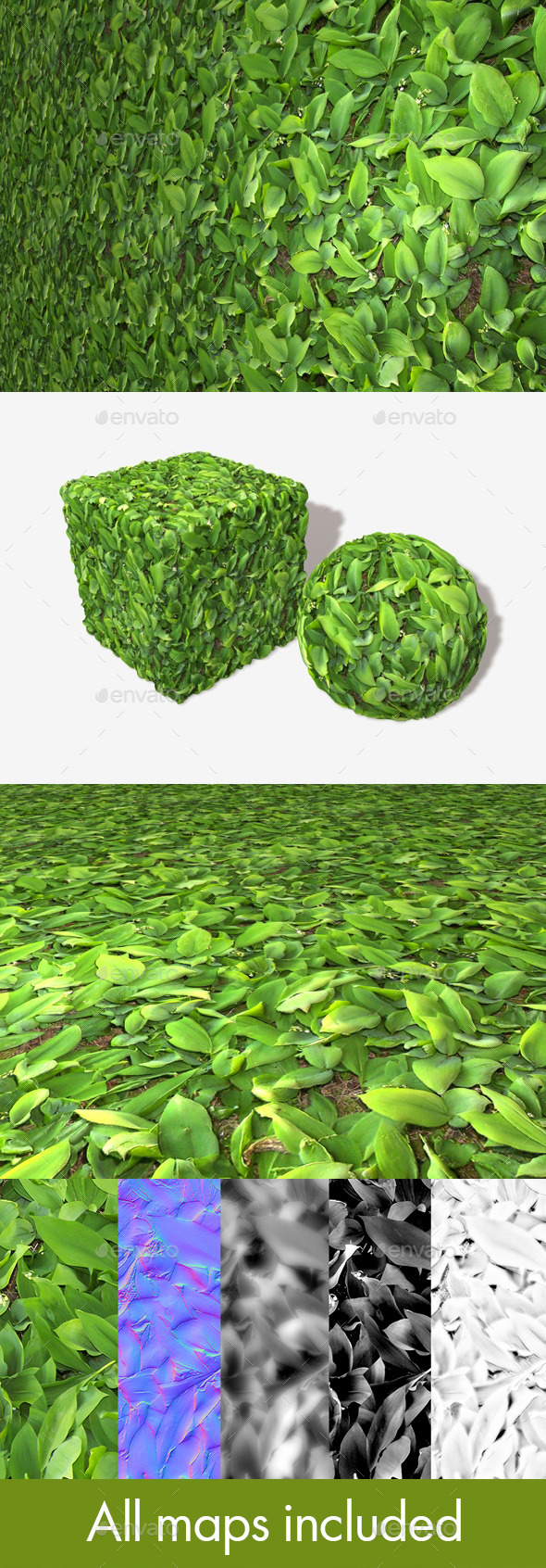 Leafy Plants Seamless - 3Docean 11528967