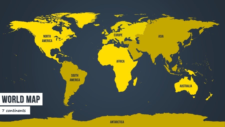 High Detail World Map For Powerpoint By Next Design Graphicriver