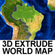 3D Extrude World Map - VideoHive Item for Sale