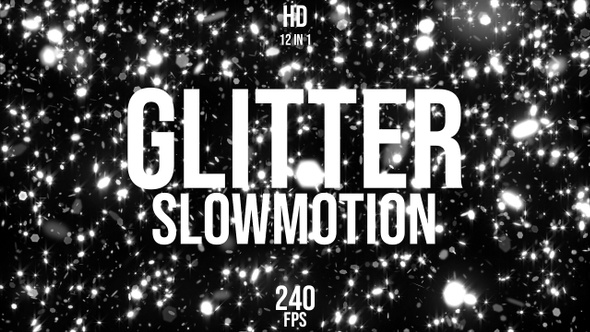Silver Glitter Slow Motion