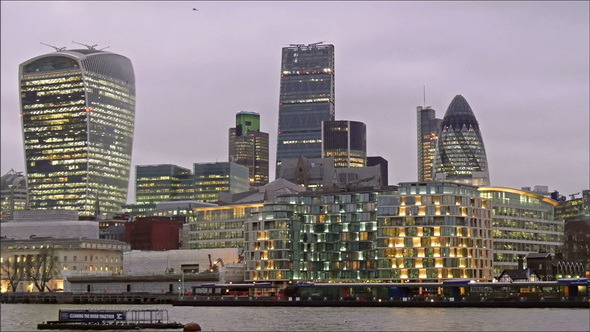 The Beautiful London City in a Late Afternoon  