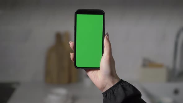 Smartphone with Green Screen Display Mobile Phone
