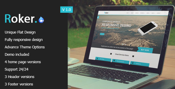 Roker - Corporate, Creative, Multi Purpose Drupal - Drupal CMS Themes