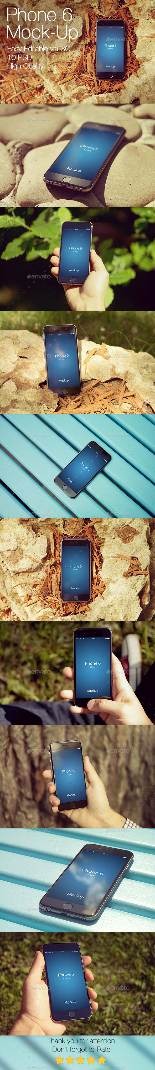 Phone 6 Mockup v3 - Mobile Displays