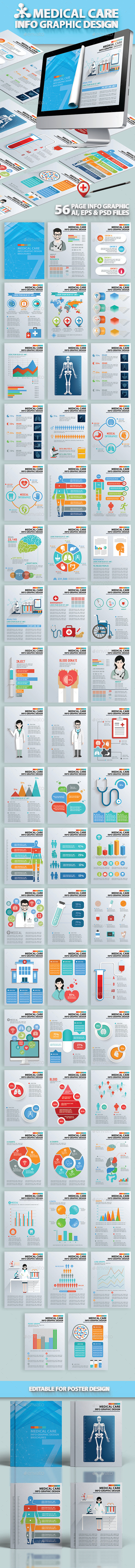 56 Page Medical and Healthy Infographic Design